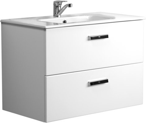 Тумба под раковину Roca Victoria Nord 80 см белый ZRU9000032