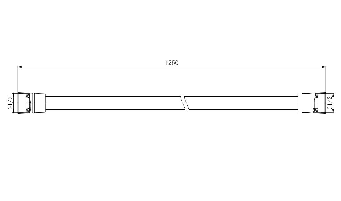 Шланг для душа Aquanet 125 см ПВХ хром AQ2110CR