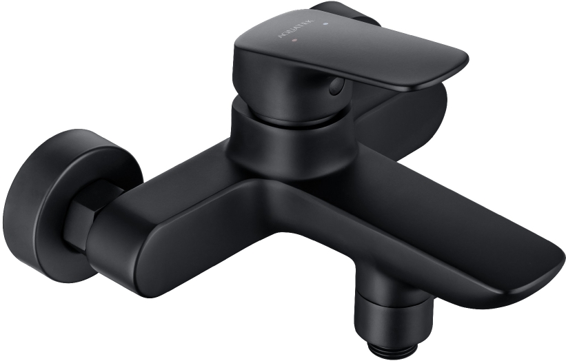 Набор смесителей 3 в 1 Aquanet Vega (AQ1010MB+AQ1040MB+AQ2011MB) матовый черный AQ1030MB