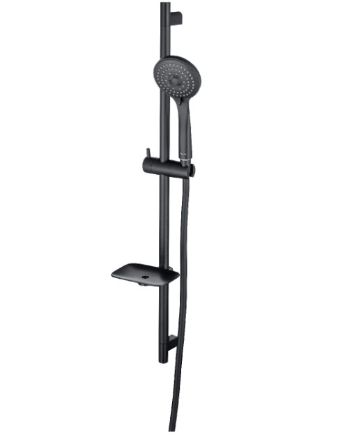 Душевой комплект 4 в 1 Aquatek Вега (AQ1046MB+AQ2071MB+AQ2454MB+AQ2011MB) черный матовый AQ1075MB