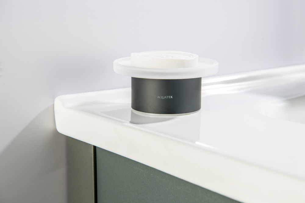 Мыльница настольная Aquatek Лира матовый черный AQ4426MB