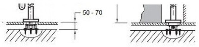 База для установки напольного смесителя Jacob Delafon 97906D-NF