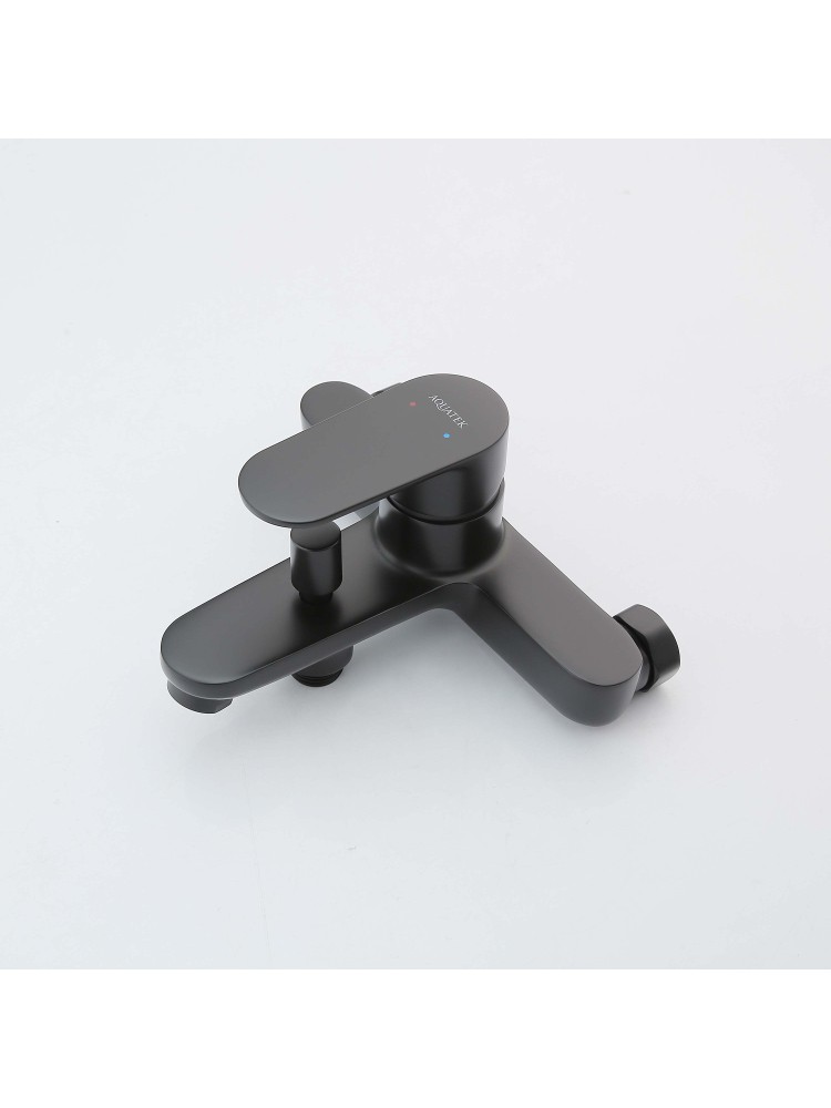 Смеситель для ванны Aquanet Ника матовый черный AQ1840MB