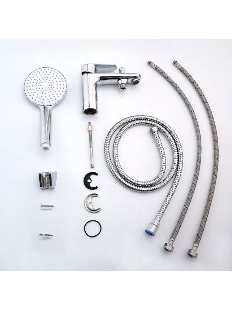 Смеситель на борт ванны Aquanet Ника на 1 отверстие хром AQ1844CR