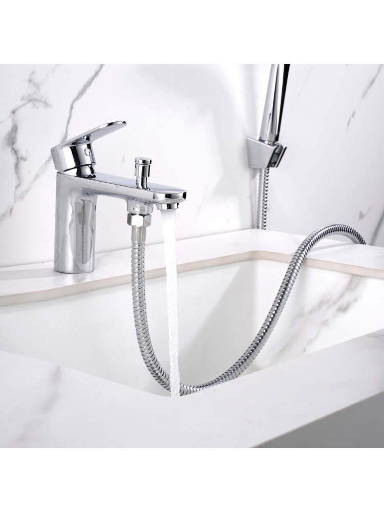 Смеситель на борт ванны Aquanet Ника на 1 отверстие хром AQ1844CR