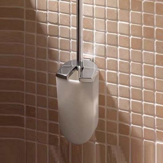 Туалетный ершик откидной с крышкой Keuco Elegance хром 11664010100