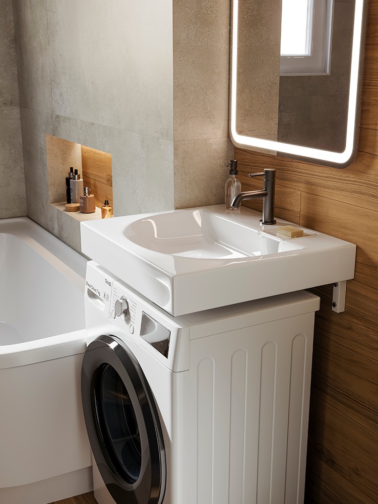 Раковина над стиральной машиной Marrbaxx Galaxy 60 WB.WM/Galaxy/60-C/WHT.G/S