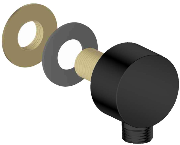 Душевой комплект 4 в 1 Aquatek Вега (AQ1046MB+AQ2071MB+AQ2454MB+AQ2011MB) черный матовый AQ1075MB