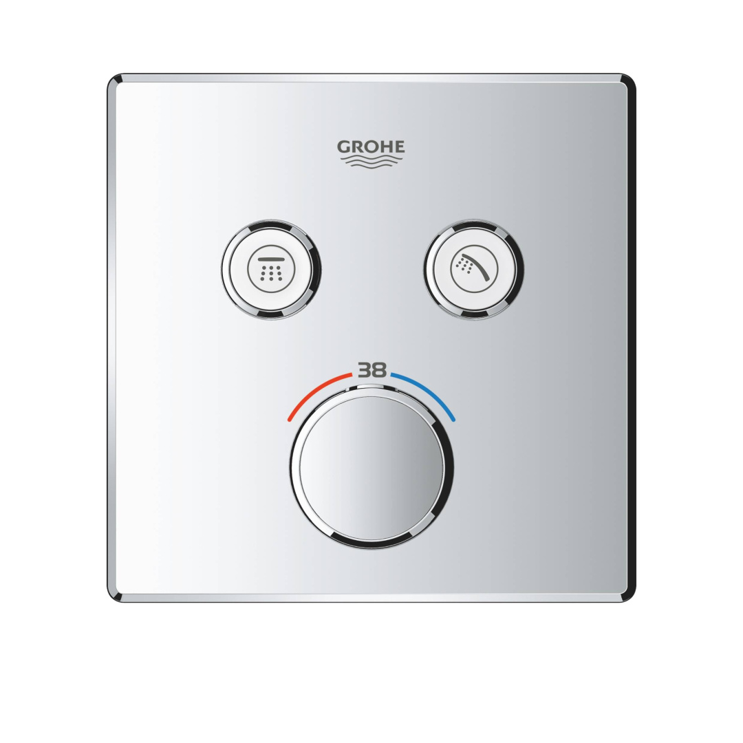 Термостат для душа GROHE Grohtherm SmartControl внешняя часть на 2 выхода хром 29124000