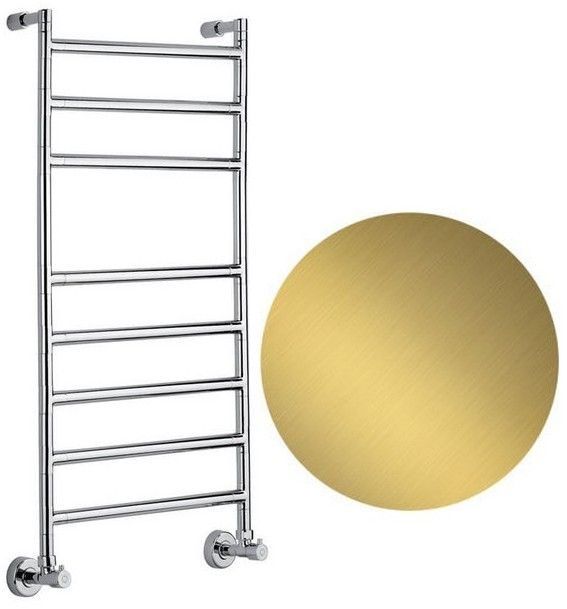 Полотенцесушитель водяной Margaroli Sereno 540x1000 мм цвет Brushed Gold 4844708BGN