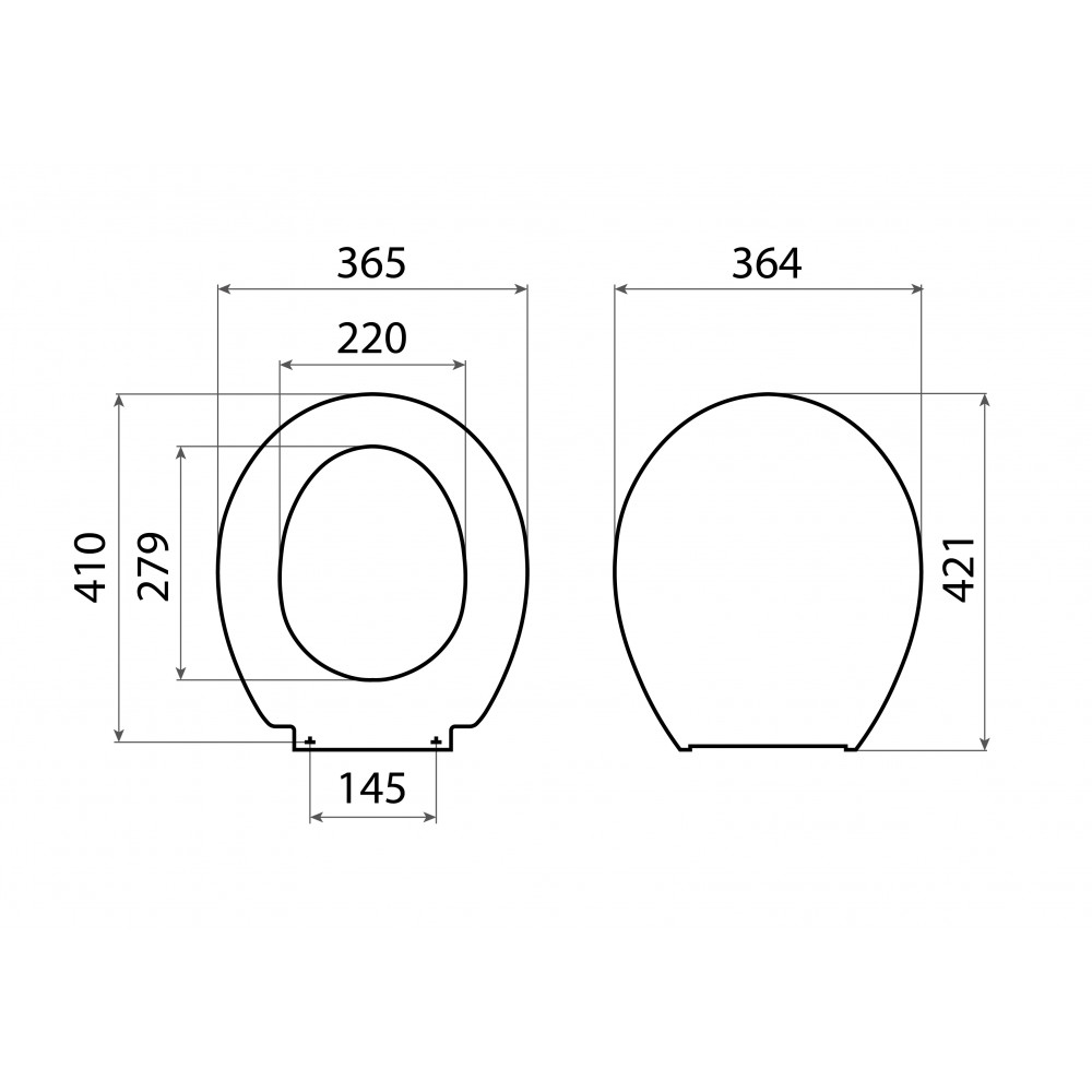 Крышка-сиденье для унитаза Santek Бриз дюропласт 1.WH10.6.901