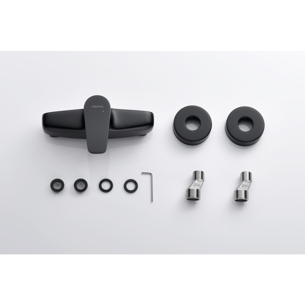 Смеситель для душа Aquanet Бетта матовый черный AQ1160MB