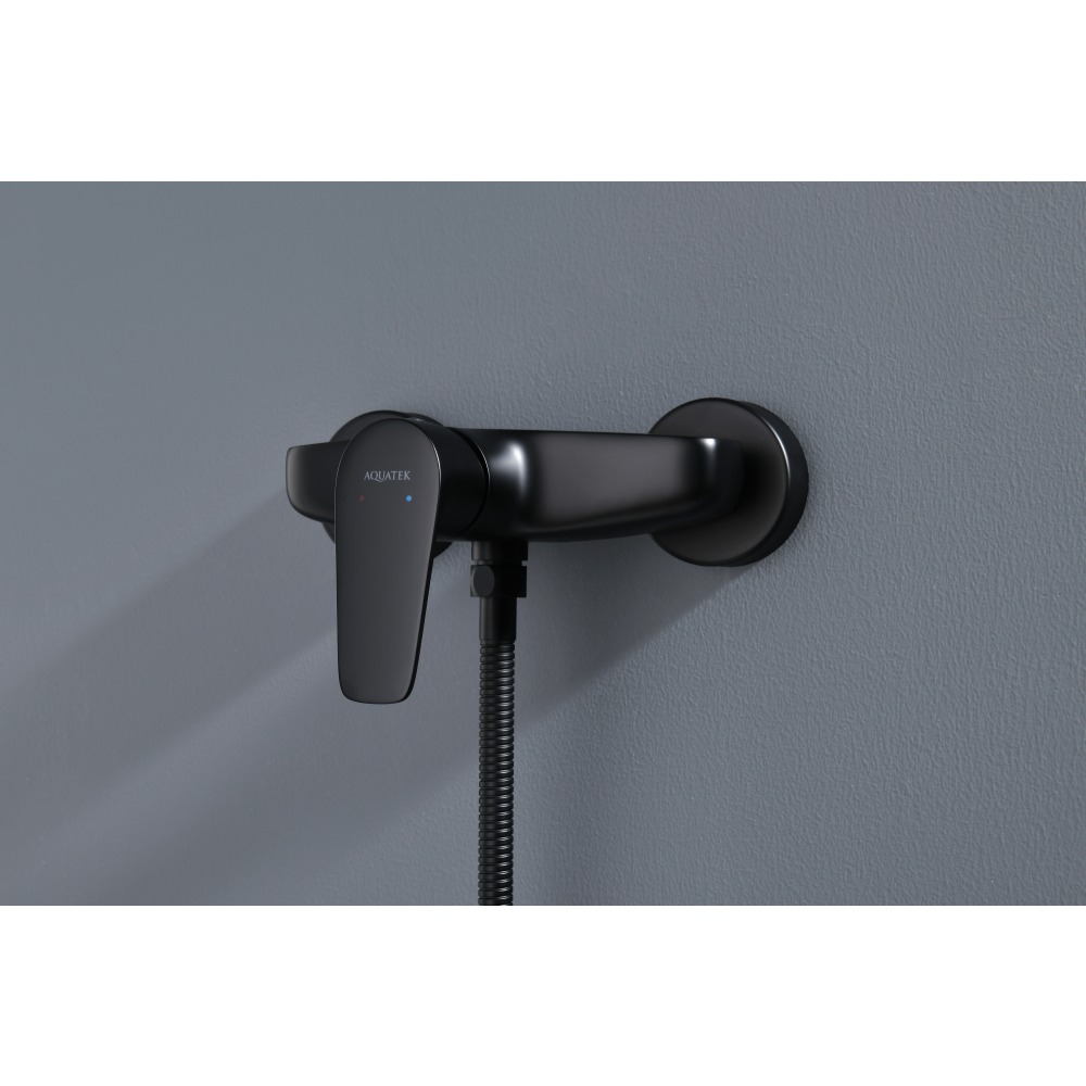 Смеситель для душа Aquanet Бетта матовый черный AQ1160MB