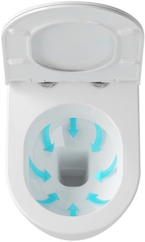 Унитаз подвесной RAVAK Uni Chrome белый X01516