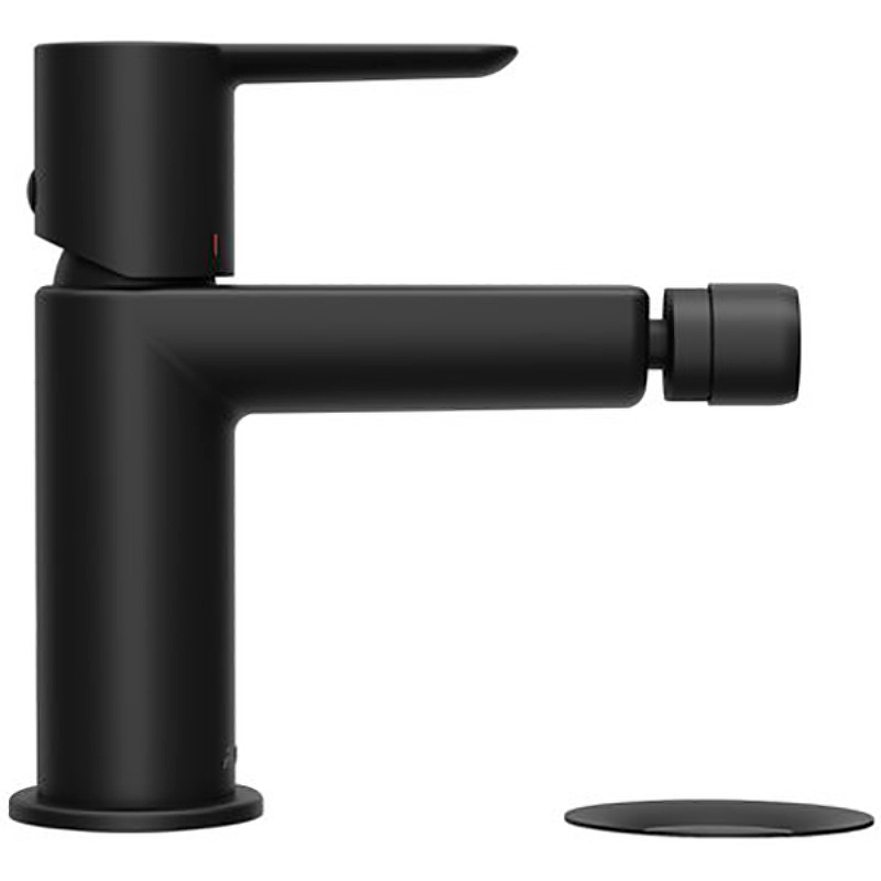 Смеситель для биде RAVAK Puri PU 055.20 с донным клапаном черный X070189