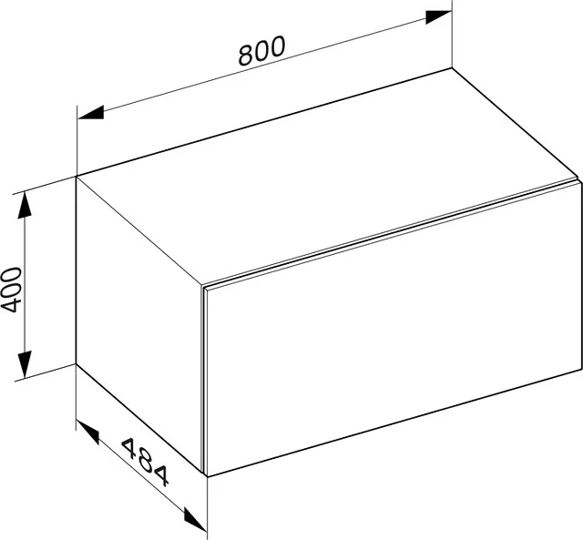 Тумба боковая KEUCO Edition 90 800х484х400 мм структурный лак белый 39026380000