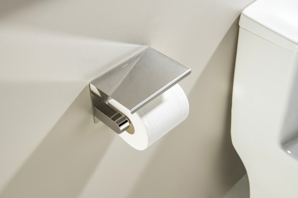 Бумагодержатель с полкой Aquanet Europa AQ4939CR хром AQ4939CR