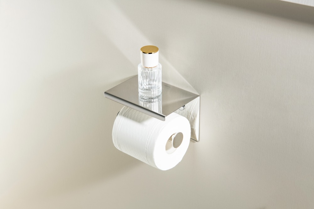 Бумагодержатель с полкой Aquanet Europa AQ4939CR хром AQ4939CR