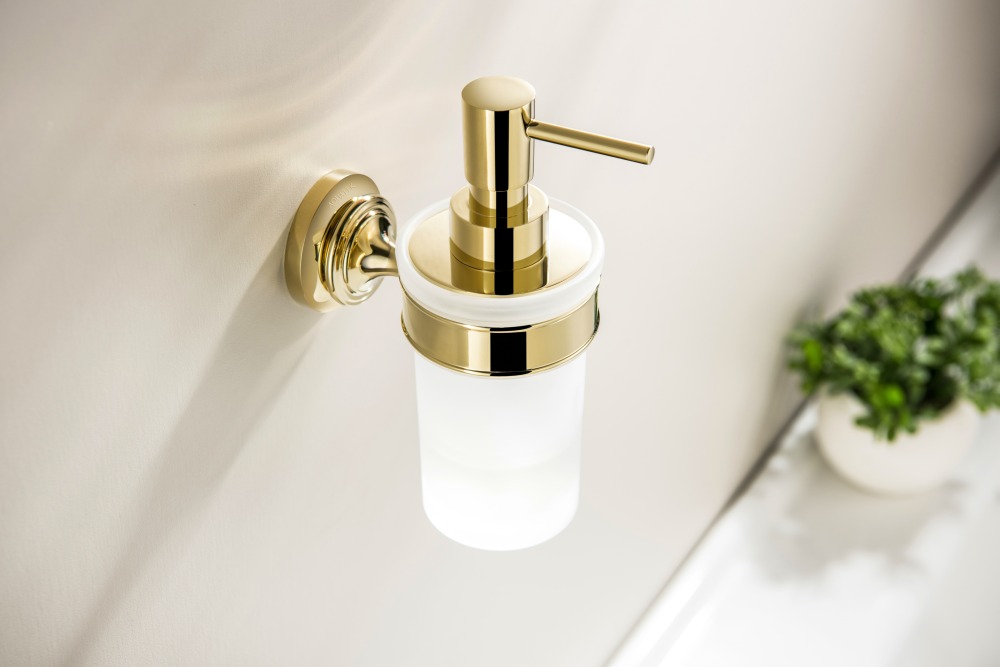 Дозатор для жидкого мыла Aquatek Классик полированное золото AQ4505PG