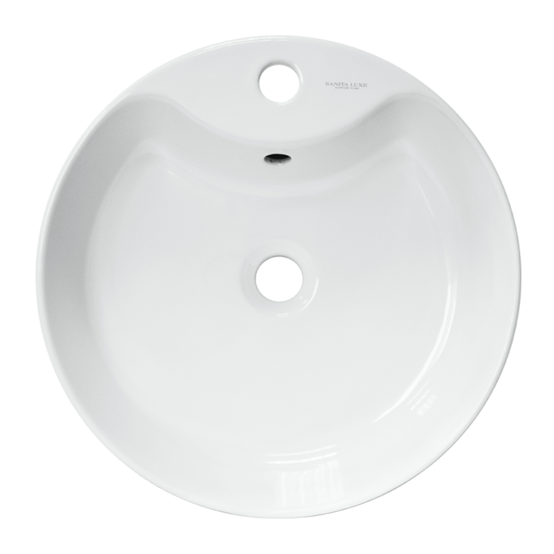 Умывальник накладной Sanita Luxe Best Shelf 43 см Белый WB.CT/Best/43-C.Shelf/WHT.G/S1