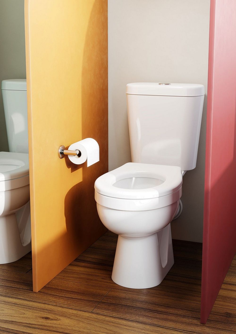 Унитаз-компакт Santek Каспер прямой выпуск сиденье полипропилен 1.WH50.1.741