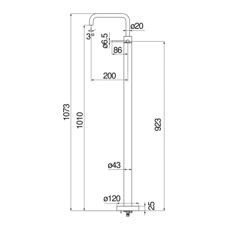 Смеситель для раковины Nobili Velis напольный красное золото VE125188/3RCP