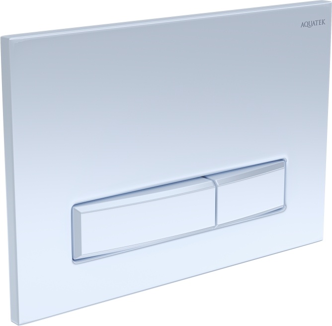 Панель смыва KDI Slim 009A белая глянец прямоугольная клавиша KDI-0000021