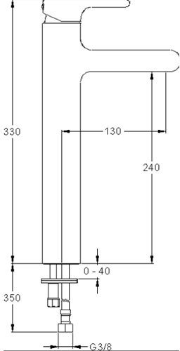Смеситель для раковины Jacob Delafon Singulier высокий E10861-CP