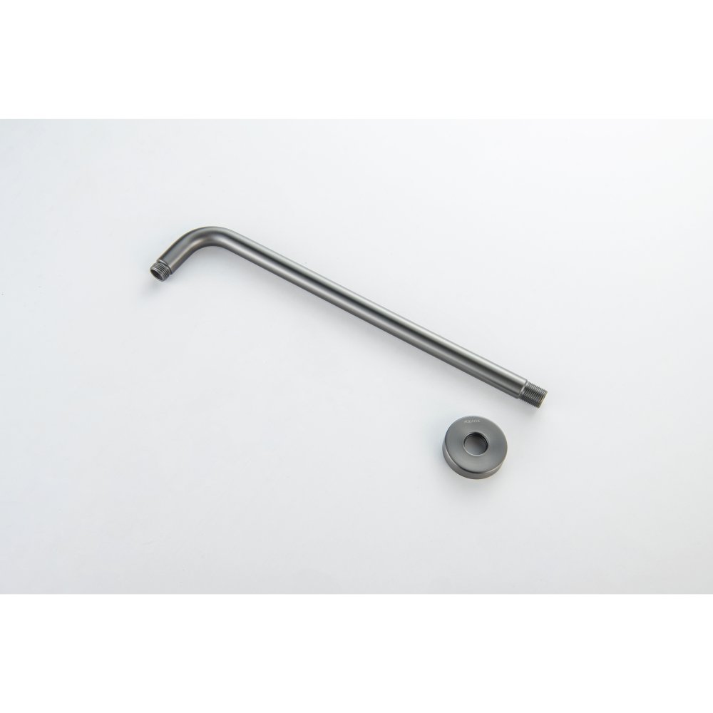 Держатель верхнего душа настенный Aquatek 400 мм оружейная сталь AQ2176BGM