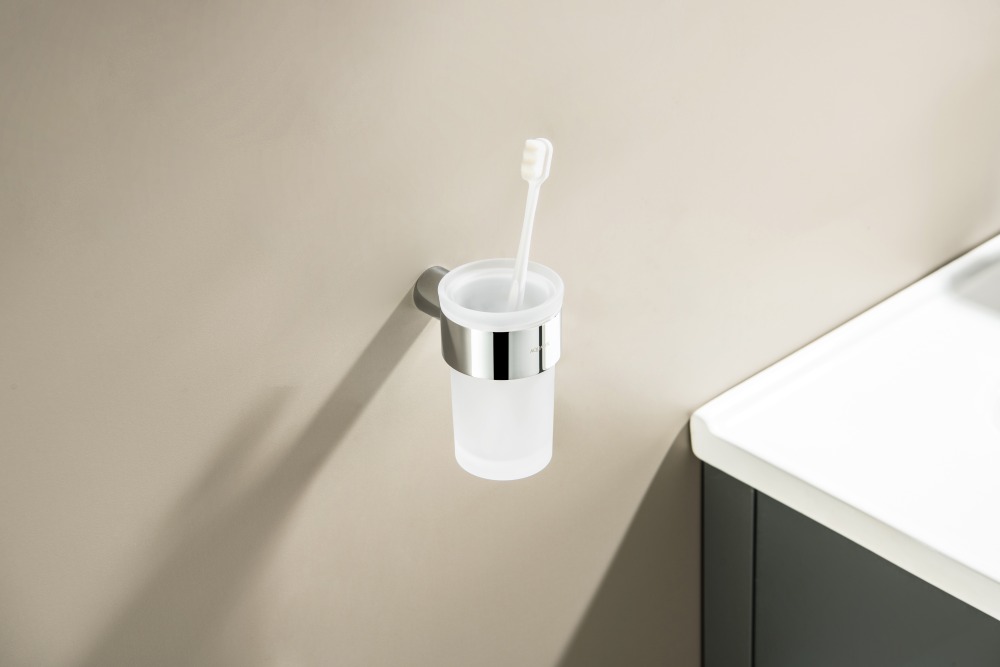 Стакан с держателем Aquatek Лира хром AQ4427CR