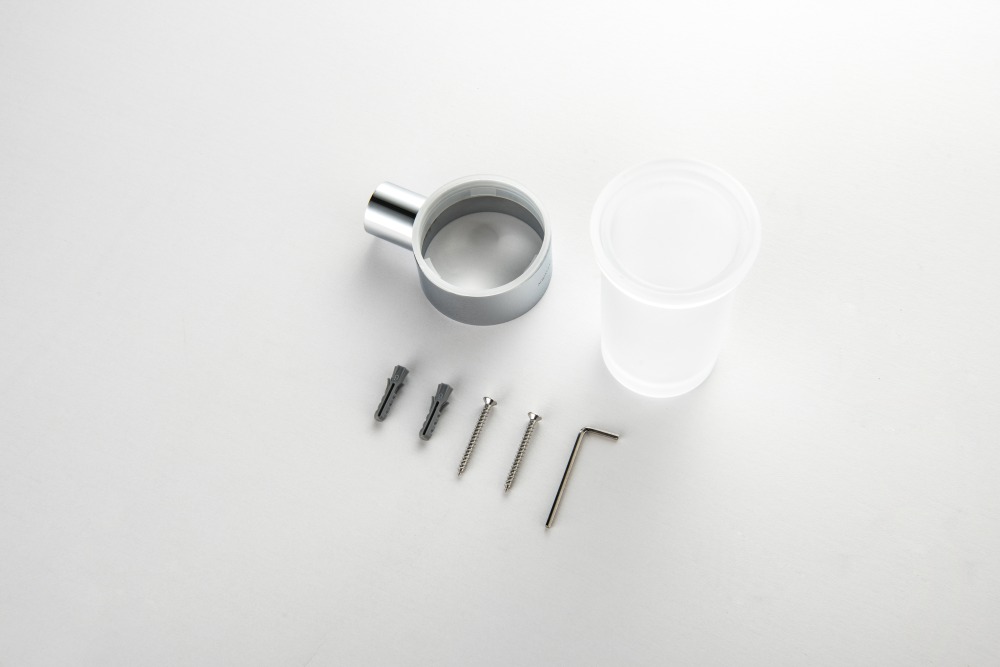 Стакан с держателем Aquatek Лира хром AQ4427CR