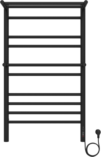 Полотенцесушитель электрический Aquatek Альфа П10 500х900 мм черный муар AQ EL RRP1090BL