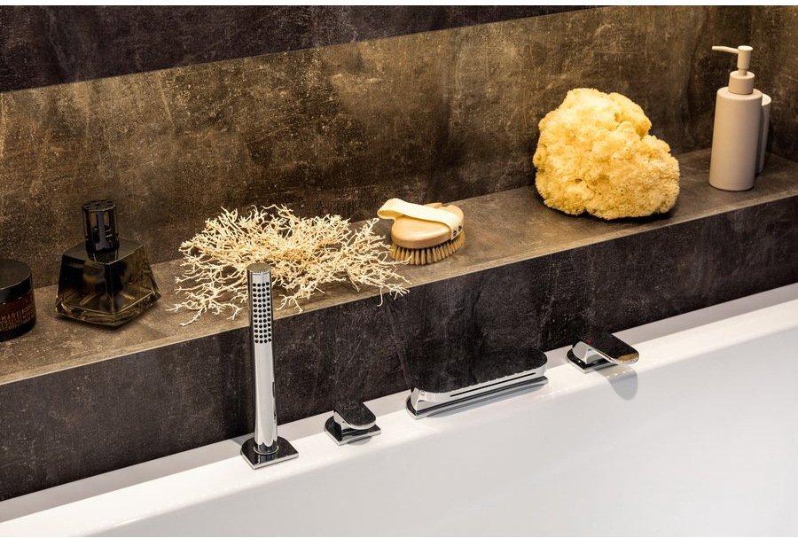 Смеситель для ванны врезной каскадный RAVAK Chrome CR 025.00 X070073