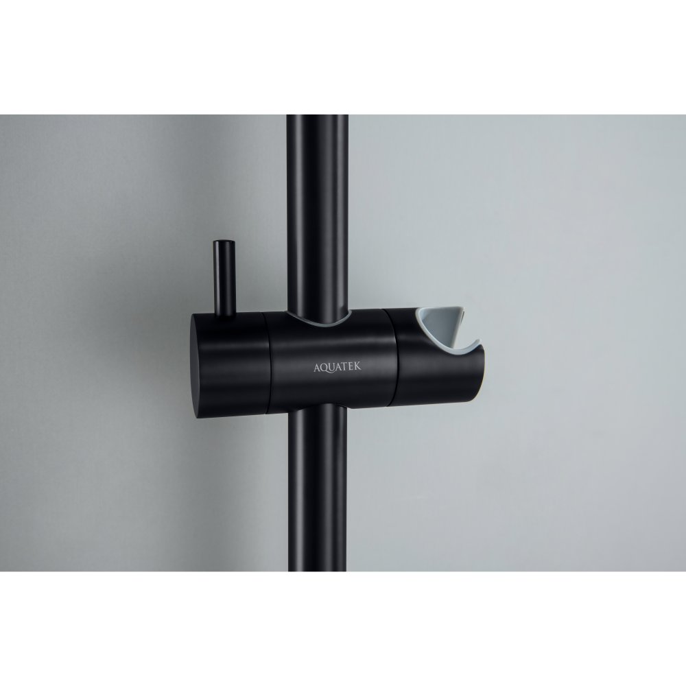 Душевой гарнитур Aquanet Европа 1jet 65 см матовый черный AQ2012MB