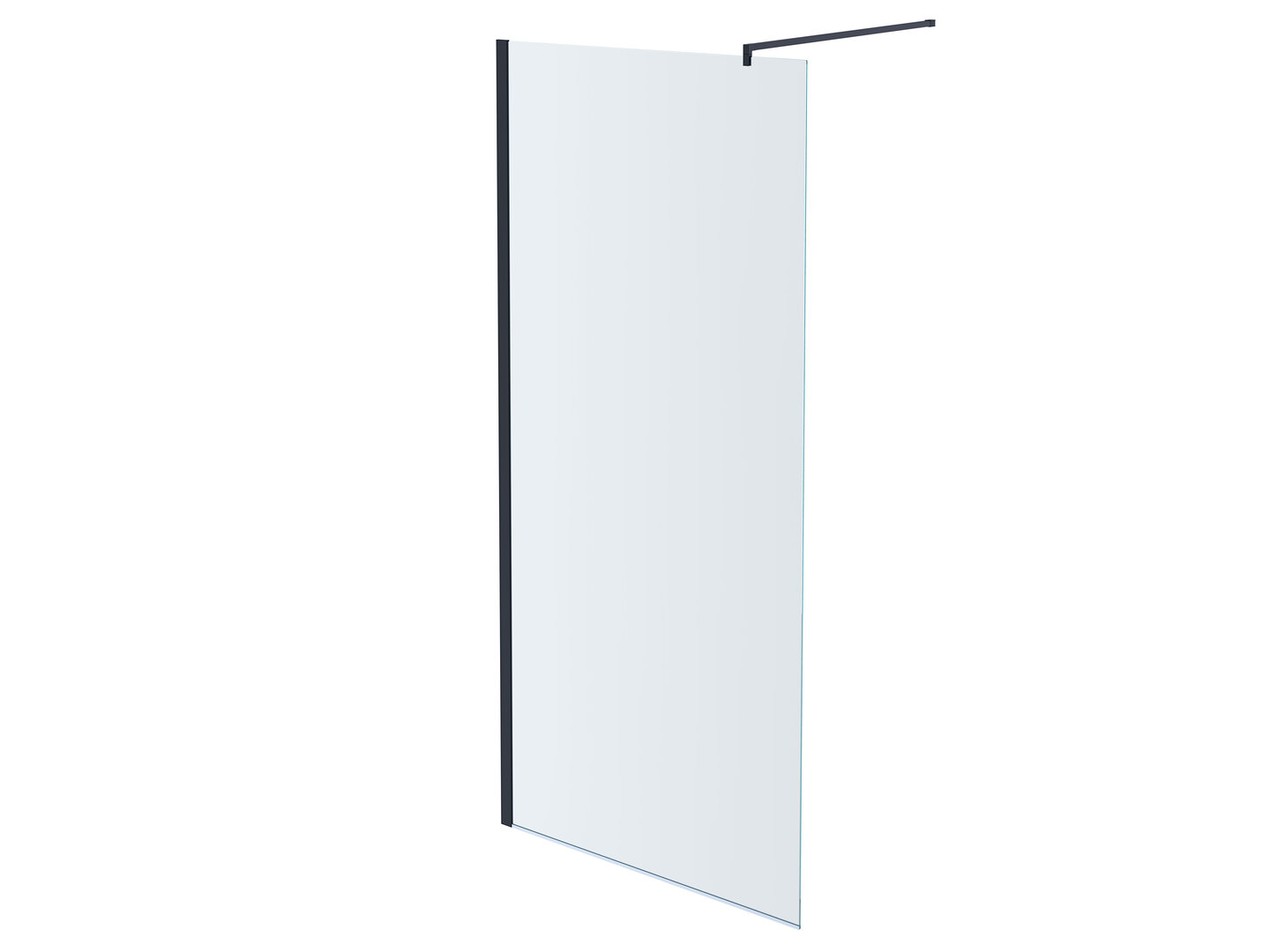 Душевая перегородка Walk-in Aquanet WIW Print 1000x2000 мм черный профиль WIW Print 10020BL