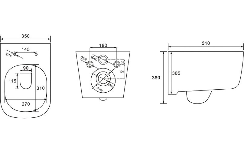 Комплект инсталляции с унитазом AQUATEK ДИВА-018 4в1 (рама INS-0000012, клавиша KDI-0000018, унитаз AQ2012-00) ДИВА-018 4в1