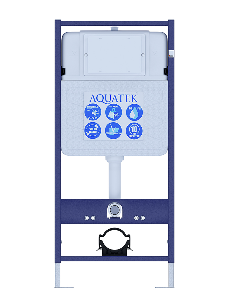Комплект инсталляции AQUATEK Сириус (рама INS-0000012, унитаз AQ1582T-00 Tornado, сиденье soft-close) СИРИУС