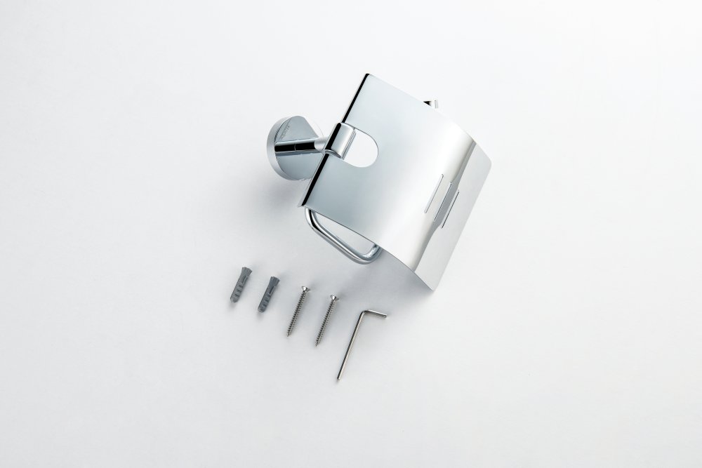 Бумагодержатель с крышкой Aquatek БЕТТА хром AQ4609CR