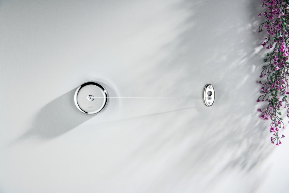 Веревка для белья Aquatek 2.5 м с держателем полированный хром AQ4994CR