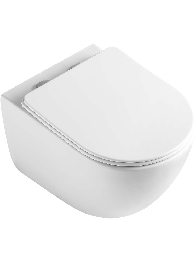 Унитаз подвесной Aquatek Гелиос Tornado 505х360х370 мм с сиденьем дюропласт AQ1993T-00