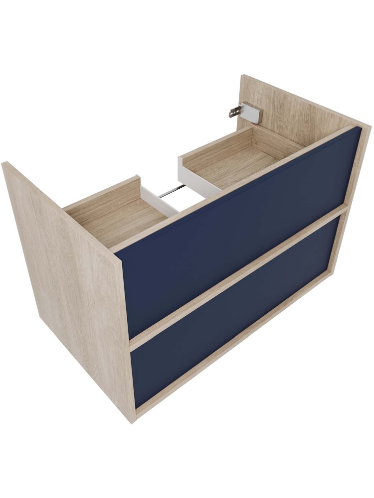 Комплект мебели для ванной AQUATON Либра 80 см тумба с раковиной AQ0480-00 серый матовый/дуб давос AQ66080-DO-MG