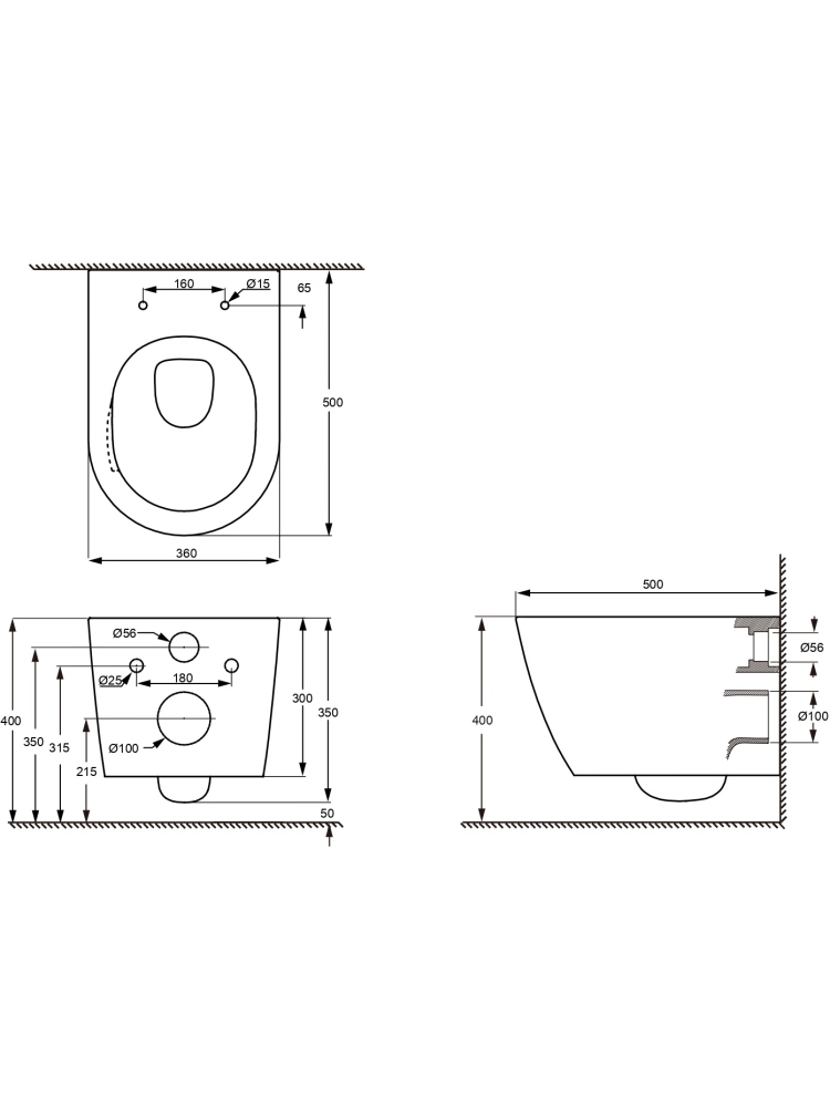 Комплект инсталляция с унитазом Aquatek Либерти (INS-0000017, KKI-0000001, KDI-0000017, AQ1999T-00) ЛИБЕРТИ-INS17-017