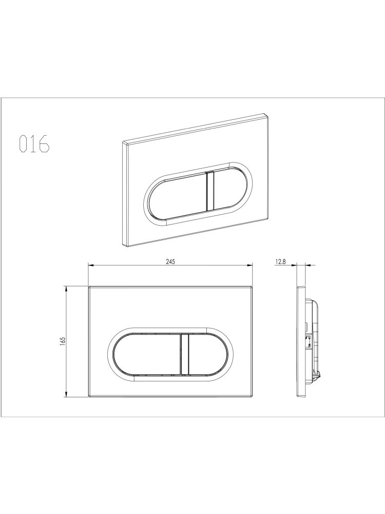 Комплект инсталляции 4 в 1 AQUATEK Европа с унитазом AQ1901-00 и клавишей KDI-0000050 SET AQUATEK ЕВРОПА-050 4в1