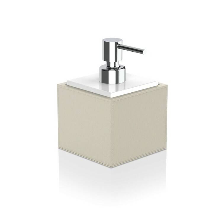 Дозатор для жидкого мыла Decor Walther Brownie 99х99х147 мм фарфорово-белый/хром 0937147