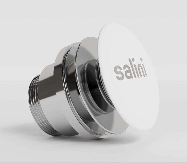 Донный клапан для раковины Salini D 505 белый глянцевый 164201G