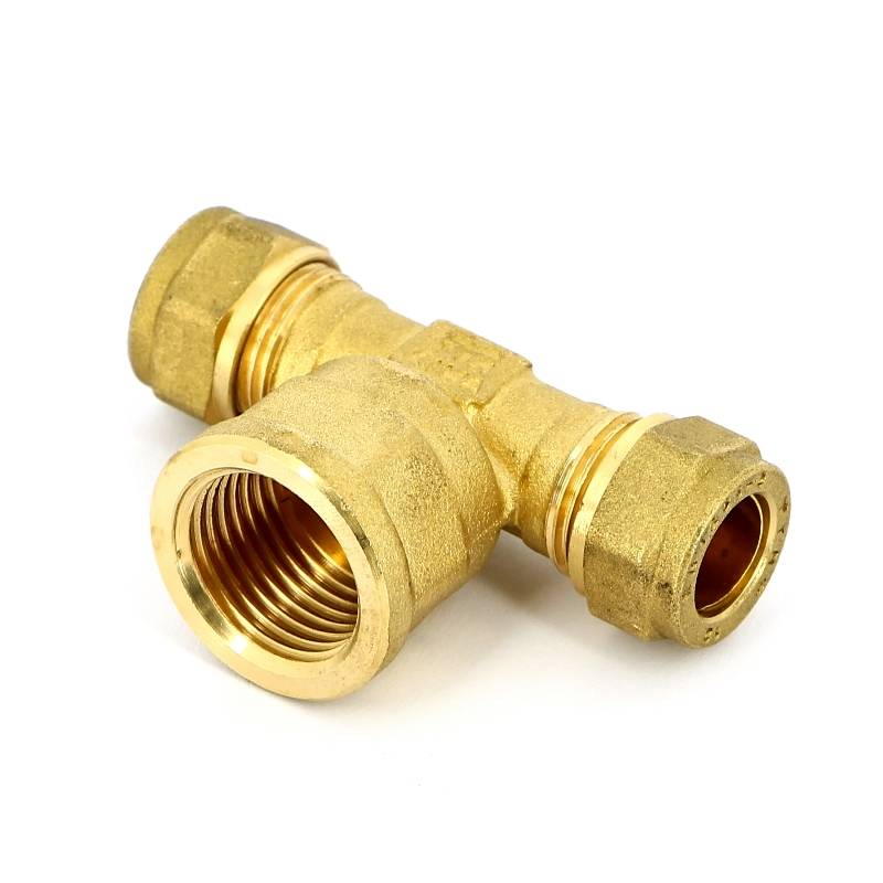 Тройник обжимной Tiemme 12х1/2х12 мм внутренняя резьба 1000093