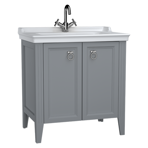 Тумба под раковину Vitra Valarte 795х530х840 мм серый матовый 62154