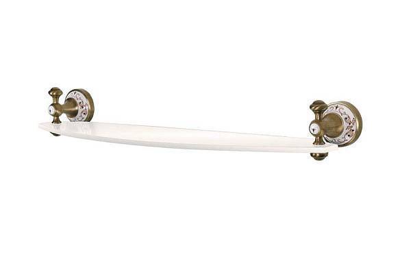 Полка стеклянная Boheme Provanse подвесная бронза 10807