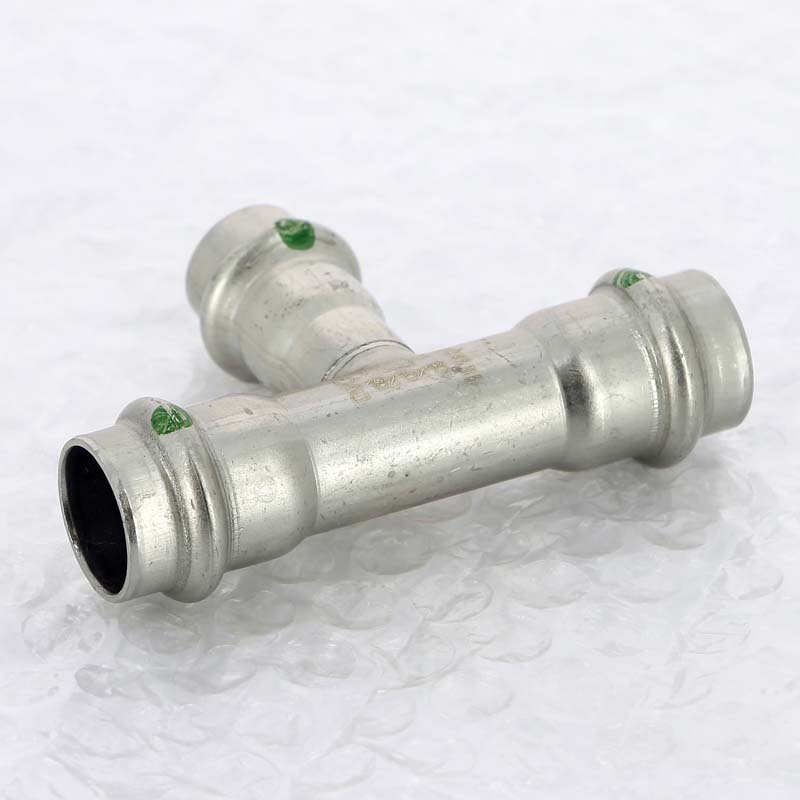 Тройник пресс Viega Sanpress Inox 18x15x18 мм нержавеющая сталь 435929