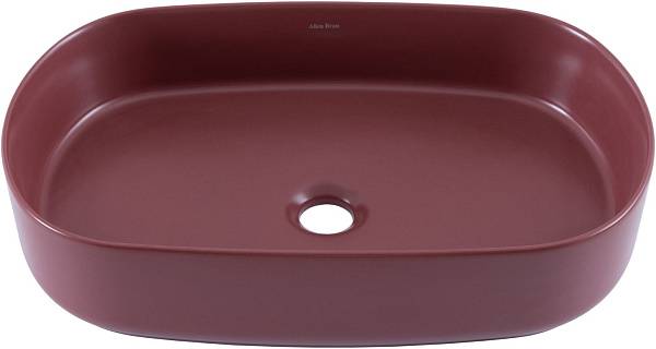 Раковина-чаша накладная Allen Brau Fantasy 55х36х12 см красная 4.11022.BD